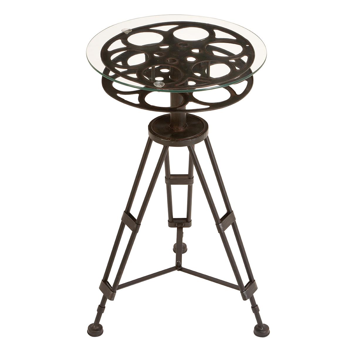 9th & Pike® Classic Camera Reel Accent Table