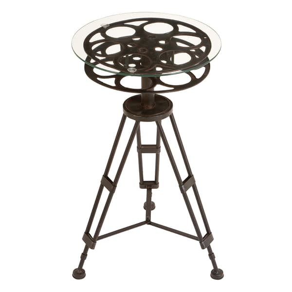 9th & Pike&#40;R&#41; Classic Camera Reel Accent Table