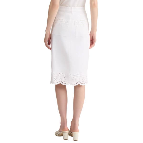 Womens Jones New York Lexington Embroidered Midi Skirt