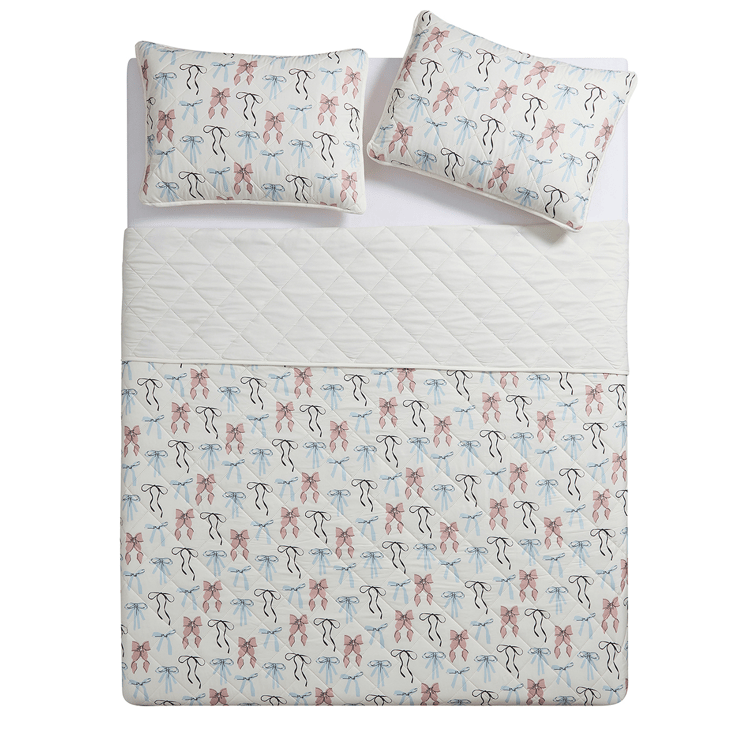 VCNY Home Multi Ribbon Pinsonic Quilt Set