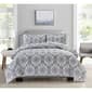 Bibb Home Damask 4pc. Duvet & Down Alternative Comforter Set - image 1