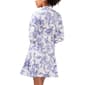 Womens MSK 3/4 Sleeve Floral Cotton Shirtdress - image 2