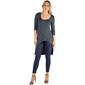 Womens 24/7 Comfort Apparel Long Sleeve High Low Hemline Tunic - image 1