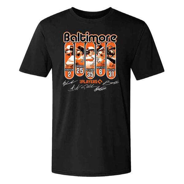 Mens Orioles 5 Players Short Sleeve Tee - image 