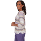 Womens Alfred Dunner Grand Bazaar 3/4 Sleeve Mix Stripe Blouse - image 4
