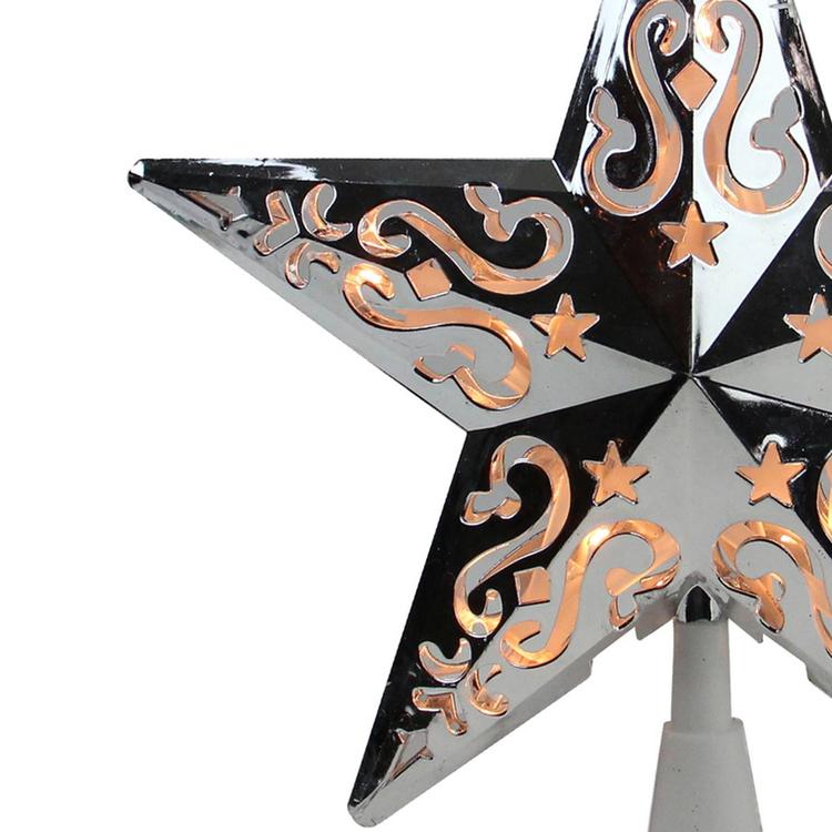 Northlight Seasonal 8.5in. Silver Star Tree Topper