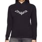 Plus Size LA Pop Art Bat Pics Word Art Hooded Sweatshirt - image 1