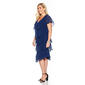 Plus Size SLNY Short Sleeve Jewel Neck Tier Empire Waist Dress - image 4