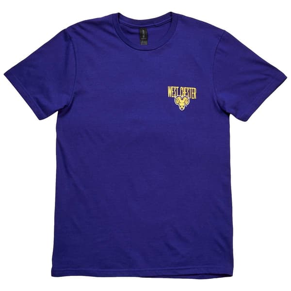 Mens Old Varsity Brand Short Sleeve West Chester Tee - Purple