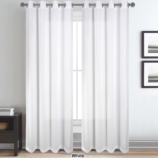 Modern Antiquity Faux Linen Grommet Panel Curtain