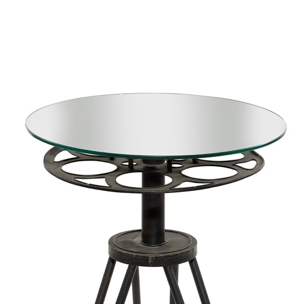 9th & Pike&#174; Classic Camera Reel Accent Table