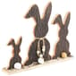 Northlight Seasonal Rabbit Trio Wooden Tree Bark Easter Décor - image 4