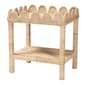 bali & pari Sumana Bohemian Scallop Natural Rattan Side Table - image 1