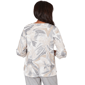 Womens Alfred Dunner Comfort & Joy Leaf V Neck Blouse - image 2