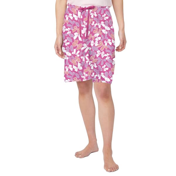 Womens HUE&#40;R&#41; It''s Raining Bows Bermuda Pajama Shorts