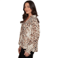 Womens Skye''s the Limit Wild Romance V-Neck Cheetah Blouse - image 4