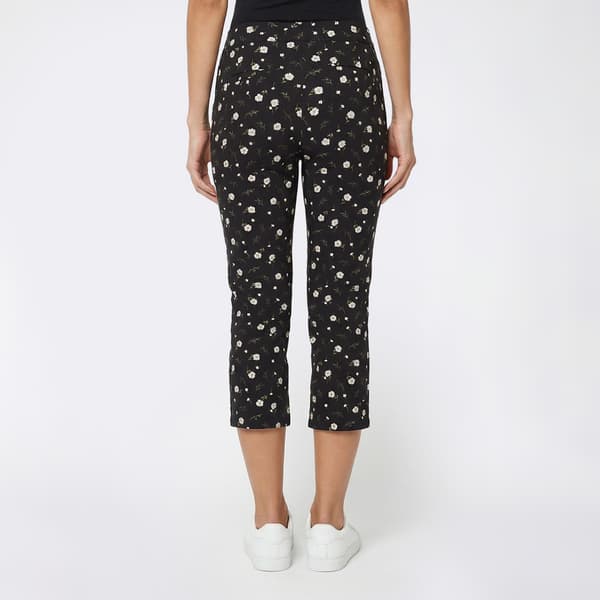 Petite Briggs Luxe Millennium Floral Cat Eye Pocket Capris