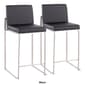 LumiSource Fuji Contemporary High Back Counter Stools - Set of 2 - image 10