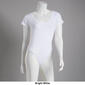 Juniors Derek Heart Cap Sleeve V-Neck Thong Bodysuit - image 3
