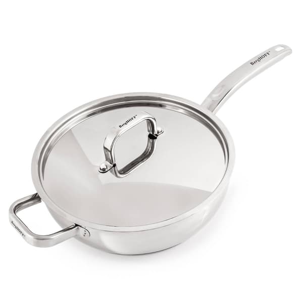 BergHOFF Belly Shape 18/10 Stainless Steel 9.5in. Deep Skillet