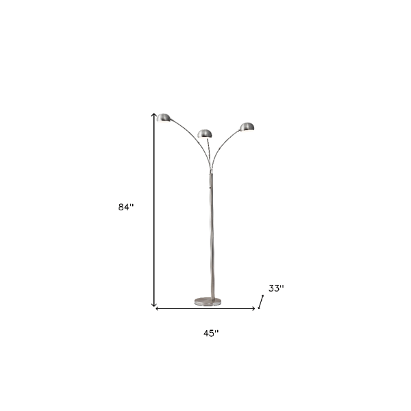 HomeRoots 84in. Three Light Tree Floor Lamp