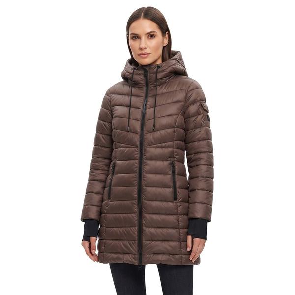 Womens Steve Madden Short Heavyweight Puffer Coat