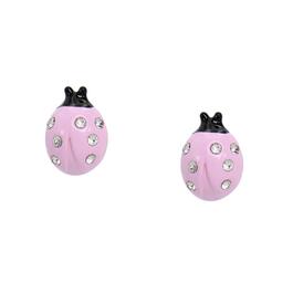 Betsey Johnson Ladybug & Butterfly Huggie 2 Pair Earring Set