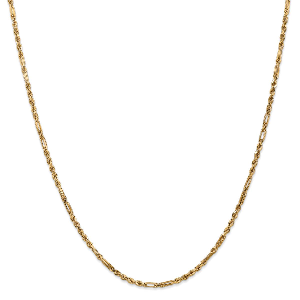Gold Classics™ 2.5mm. 14kt. Diamond Cut Milano Rope...