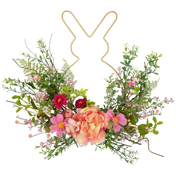 Northlight Seasonal Easter Bunny & Mixed Floral Wall Decor - image 