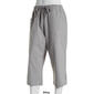 Petite Jordana Rose Solid Basic Split Hem Capri Pants - image 3