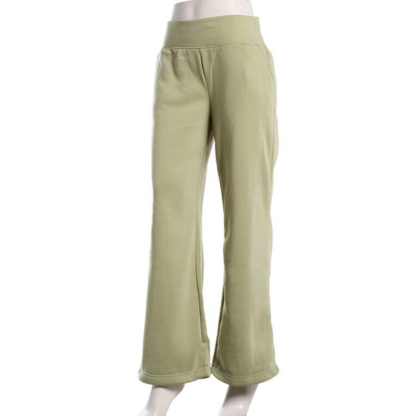 Juniors No Comment Fleece Wide Waistband Wide Leg Pants - image 