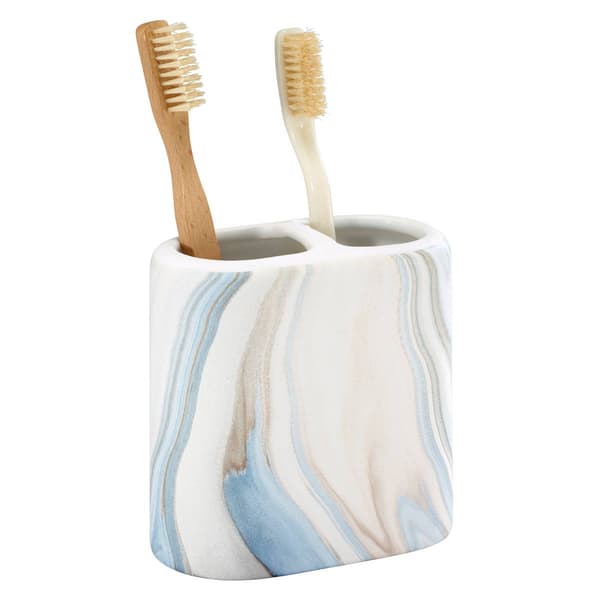 Avanti Waves Blue Toothbrush Holder