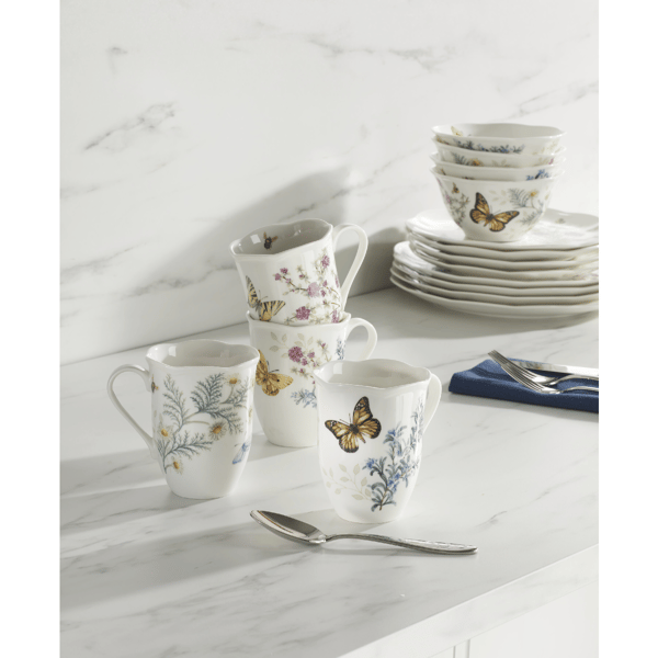 Lenox® Butterfly Meadow® Herbs Mugs - Set of 4
