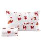 Freshfolds Cotton Jolly Santa Holiday 4pc. Flannel Sheet Set - image 1