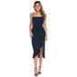 Juniors Emerald Sundae Stretch Lace Side Ruffle Midi Dress - image 1