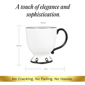 Sango Splash of Cheers Black & White Coffee Mugs - Set of 14 - image 7
