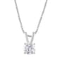Nova Star(R) White Gold Lab Grown Diamond Solitaire Pendant - image 1