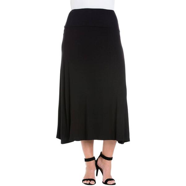 Plus Size 24/7 Comfort Apparel Maxi Skirt - image 