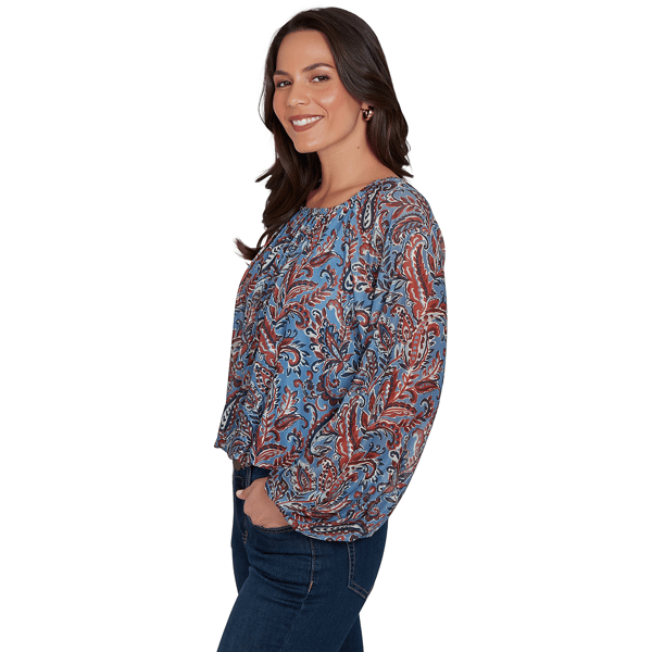 Womens Skye’s the Limit Urban Heirloom Paisley Blouse