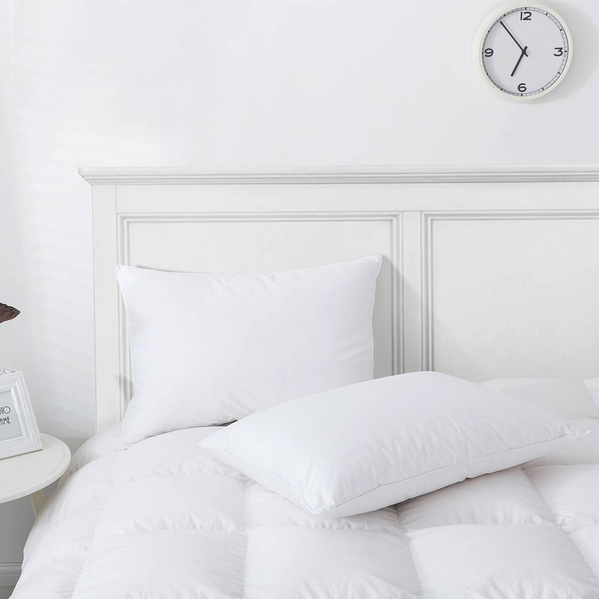 Firefly Twin Pack White Goose Feather and Nano Down Pillows