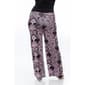 Plus Size White Mark Printed Palazzo Pants - Black/Fuchsia - image 2