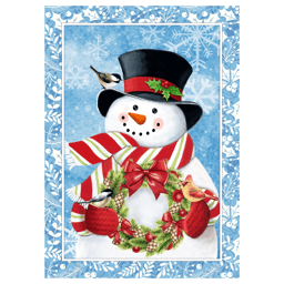 Northlight Snowman with Top Hat Outdoor Christmas House Flag