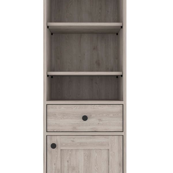 FM FURNITURE Alaskan Light Grey Linen Cabinet
