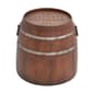 9th & Pike(R) Brown Metal Farmhouse Accent Table - image 1
