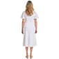 Womens Perceptions Flutter Sleeve Ruched Waist Texture Midi Dress - image 2