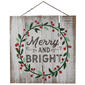National Tree 13in. Christmas Holiday Wall Sign - image 1