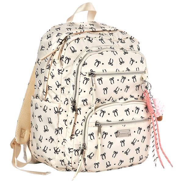 Womens Madden Girl Nylon Backpack with Charm