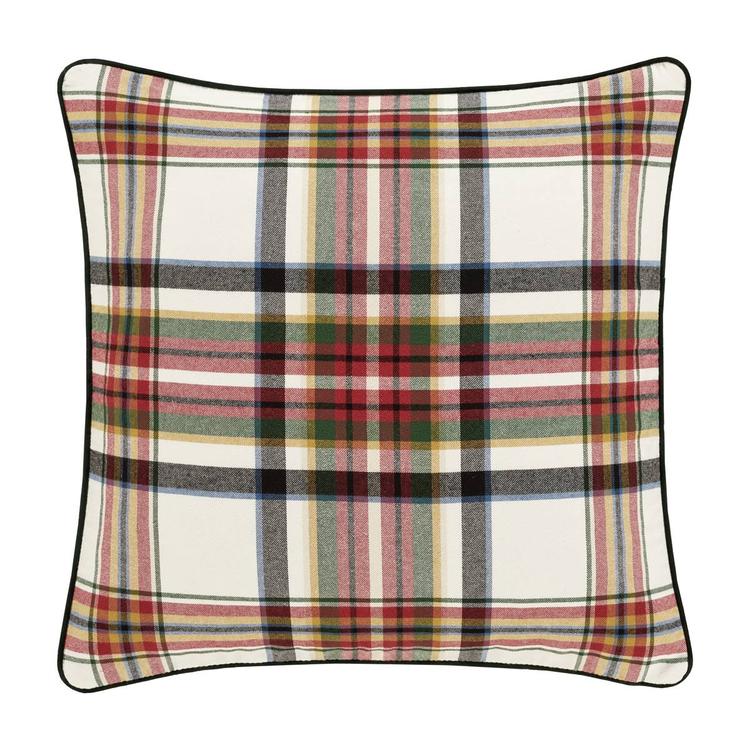 J. Queen New York Christopher Plaid Euro Sham