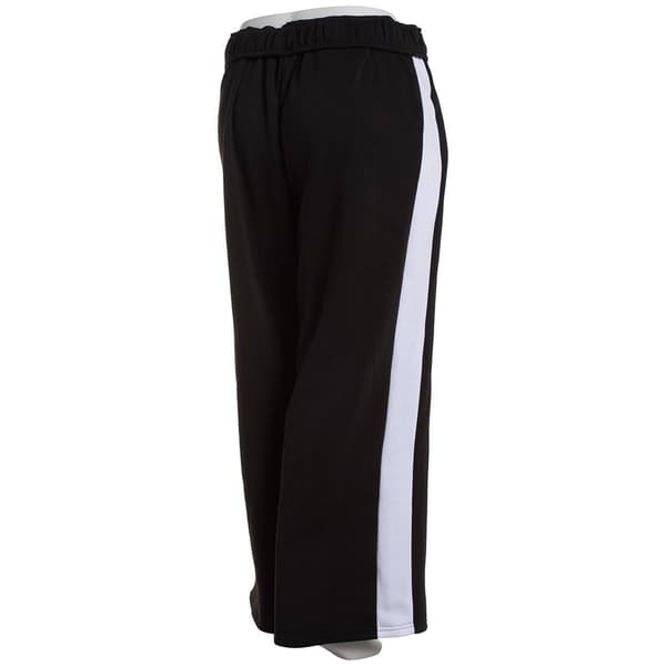 Juniors Plus Derek Heart Side Stripe Fold Over Waist Sweatpants