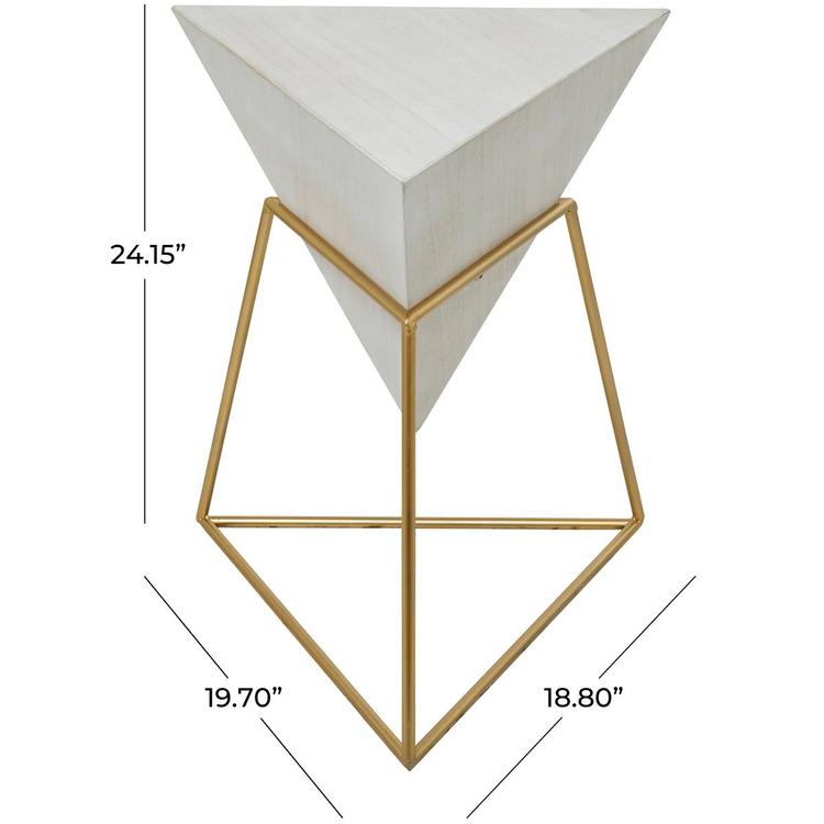9th & Pike® Black Metal Modern Accent Table